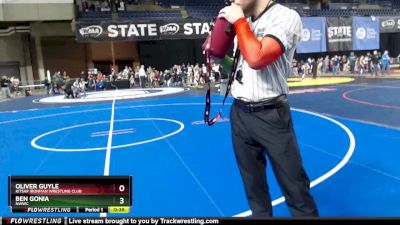 70 lbs Champ. Round 1 - Oliver Guyle, Kitsap Ironman Wrestling Club vs Ben Gonia, NWWC