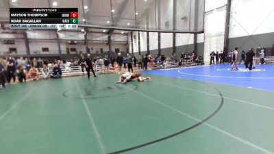 Junior GR - 157 lbs Cons. Semis - Mayson Thompson, South West Washington Wrestling Club vs Noah Saqallah, Washington