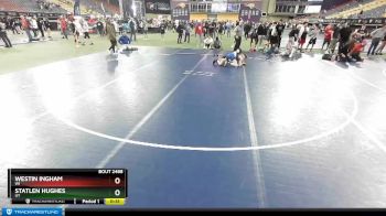 100 lbs Cons. Round 2 - Statlen Hughes, UT vs Westin Ingham, WI