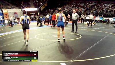 145 Class 1 lbs Semifinal - Sarah Wilson, Marshfield vs Breanne Gibbs, Moberly