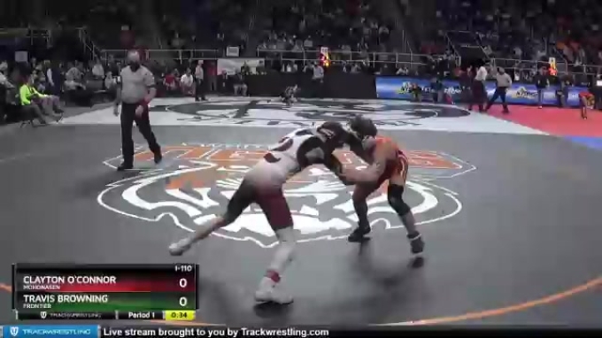 Travis Conner I-110 lbs Cons. Round 4 - Travis Browning, Frontier vs Clayton O`Connor ...