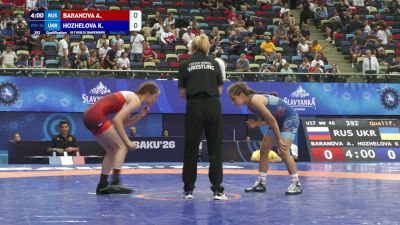 46 kg Qualif. - Alina Baranova, Russia vs Kateryna Hozhelova, Ukraine