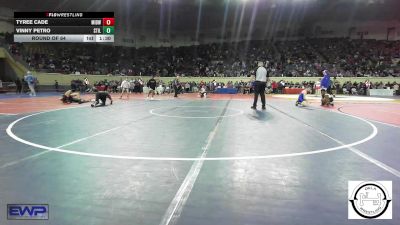 92 lbs Round Of 64 - Tyree Cade, Midwest City Bombers vs Vinny Petro, Stillwater Wrestling