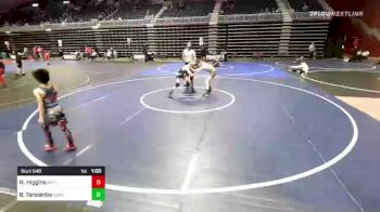 109 lbs 2nd Place - Nathanial Higgins, Betterman Elite vs Brayden Torstenbo, Rawlins WC