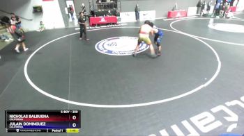 250 lbs 3rd Place Match - Nicholas Balbuena, California vs Julain Dominguez, California