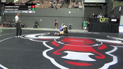 134 lbs Consi Of 16 #2 - Cameron Silber, Madera vs Shadrach Jara, Bakersfield Christian High School