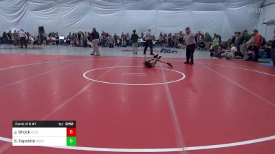 66 lbs Consi Of 8 #1 - Jordan Shock, Altoona vs Stone Esposito, Wexford