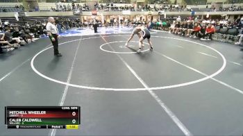 145 lbs Semis & 1st Wrestleback (8 Team) - Caleb Caldwell, Willard vs Mitchell Wheeler, Liberty