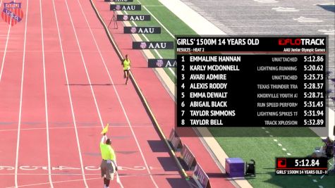 Girl's 1500m, Heat 3 - Age 14