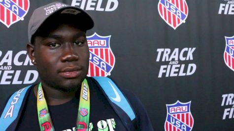 Gabriel Oladipo Jr came back from Pan Ams disappointment to shatter AAU shot put record