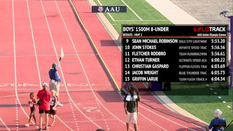 Boy's 1500m, Heat 3 - Age 8 & Under: Legend Williams national record!