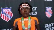 Damira Allen aka "Ms. All Gold" loves Allyson Felix, was just off her second national record