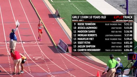 Girl's 1500m, Heat 3 - Age 10