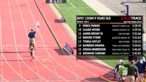 Girl's 1500m, Heat 1 - Age 10