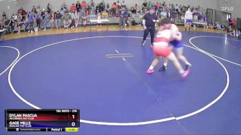 215 lbs Quarterfinal - Dylan Pascua, Hillsboro Mat Club vs Gage Mills, Siuslaw Mat Club