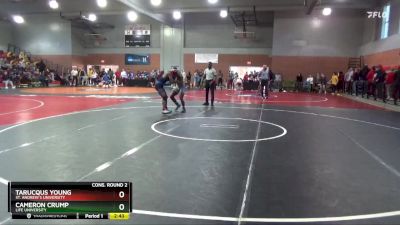 149 lbs Cons. Round 2 - Cameron Crump, Life University vs Tarucqus Young, St. Andrew`s University