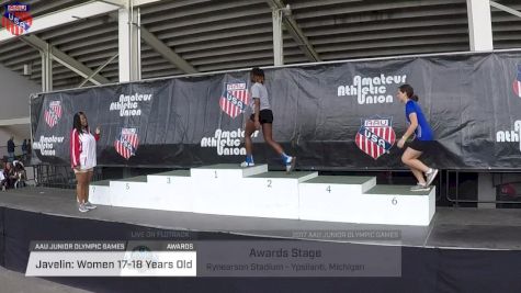 Girl's Javelin Awards - Age 17-18