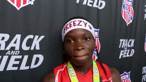 Brianna Brown is tired after 14yo 400 win