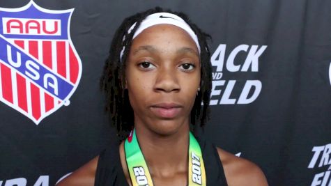 Zaya Akins is double champion one year after missing her semi final to go to the water park