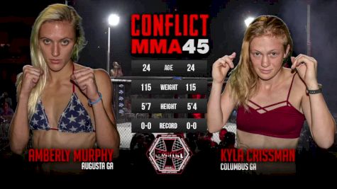 Amberly Murphy vs. Kyla Crissman - Conflict MMA 45 Replay