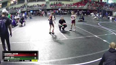 73 lbs Quarterfinal - Zandra Jacob, Neligh-Oakdale vs Avery Gill, Beatrice Wrestling Club