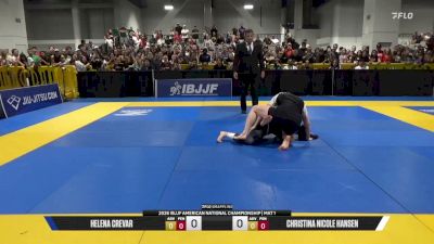 Christina Nicole Hansen vs Helena Crevar 2026 American National IBJJF Jiu-Jitsu Championship