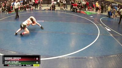 71 lbs Quarterfinal - Dominic Orozco, Aniciete Training Club vs Kyler Haslem, Uintah Jr High Wrestling