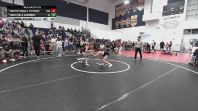 120 lbs Cons. Round 5 - Rochelle Coomes, Animal House vs Olivia-Grace Porras, Arete Wrestling Academy