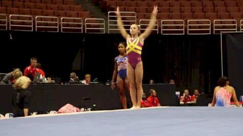 Ragan Smith Shows New Floor Routine - 2017 P&G Championships Podium Training