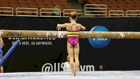 Ragan Smith Nails Beam Set With Patterson Dismount - 2017 P&G Championships Podium Training