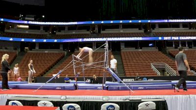 Marissa Oakley Hits Intricate Bar Set With Double Double Dismount - 2017 P&G Championships Podium Training