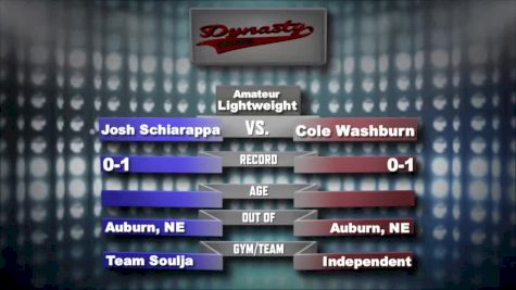 Josh Schiarappa vs. Cole Washburn - Dynasty Combat Sports 35 Replay