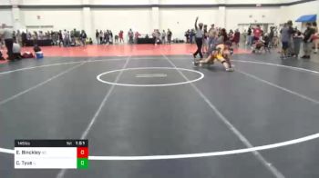 145 lbs Prelims - Ethan Binckley, NC vs Caine Tyus, IL