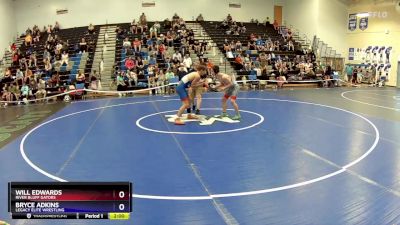 132 lbs Quarterfinal - Will Edwards, River Bluff Gators vs Bryce Adkins, Legacy Elite Wrestling