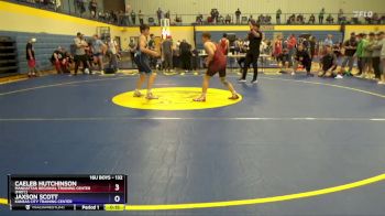 132 lbs 1st Place Match - Caeleb Hutchinson, Manhattan Regional Training Center (MRTC) vs Jaxson Scott, Kansas City Training Center