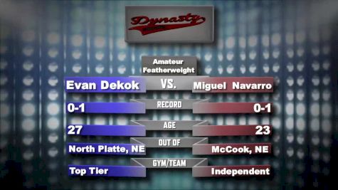 Evan Dekok vs. Miguel Navarro Dynasty 36