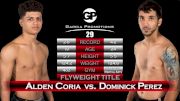 Alden Coria vs. Dominick Perez - Cage Combat 29 Replay -