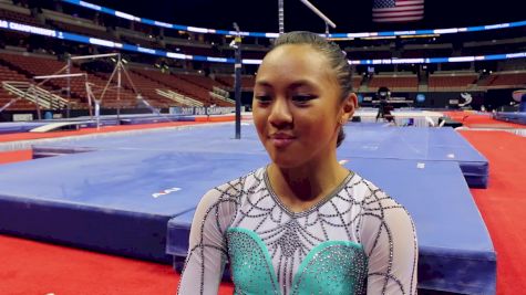 Emma Malabuyo On Silver AA & Getting Chosen For Japan Meet - 2017 P&G Championships Women Day 2
