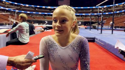 Riley McCusker On Winning Bars & Pretty P&Gs Leos - 2017 P&G Championships Women Day 2