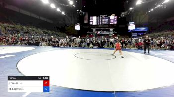 100 lbs Cons 16 #1 - Jennifer Verdin, North Dakota vs Miranda Lajevic, Pennsylvania