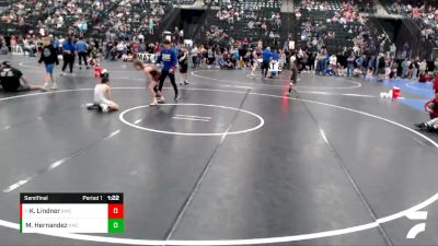 94-102 lbs Semifinal - Kelstyn Lindner, Broken Bow Wrestling Club vs Maddux Hernandez, Midwest Destroyers