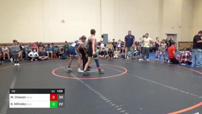 112 lbs Rr Rnd 3 - Maxwell Closson, K8 Silo WC vs Brady Milholko, K8 4M