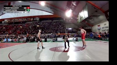 4A 215 lbs Cons. Round 1 - Grady Walgamott, Homedale vs Garrett Patten, Snake River