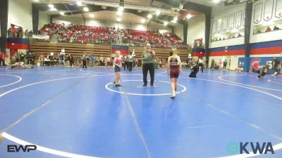 74 lbs Rr Rnd 1 - Kenzie Lemings, Eufaula Ironheads Wrestling Club vs Adaline Bowman, Dark Cloud Wrestling Club