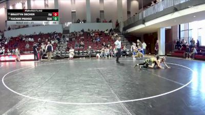 71 lbs Cons. Round 3 - Braxtyn Decker, Poquoson Athletic Association vs Tucker Pedigo, Gunston Wrestling Club