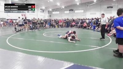 132 lbs 7th Place - Dylan Newman, Lumberyard Wrestling-HS vs Nikito Hansell, Aquinas-HS