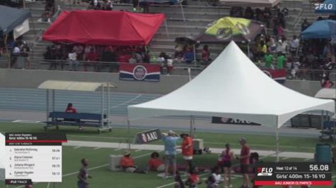 2026 AAU Junior Olympic Games - Youth Girls' 400m, Semi-Finals 13 - Age 15-16