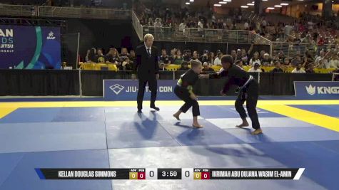 Ikrimah Abu Dujana Wasim El-Amin vs Kellan Douglas Simmons 2025 Pan Kids Jiu-Jitsu IBJJF Championship