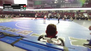 100 lbs Semifinal - Kiera Hersel, Rocky Mountain vs Lola Colo, Nampa