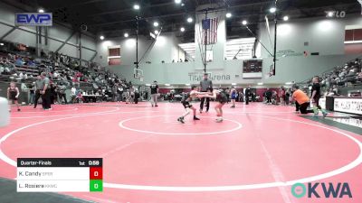 58 lbs Quarterfinal - Kaiden Candy, Sperry Wrestling Club vs Landon Rosiere, Keystone Kids Wrestling Club